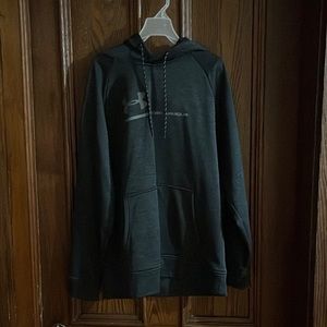 Black Under Armour hoodie.